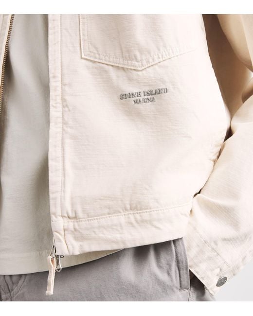 Stone Island Pink Cotton Marina Jacket for men