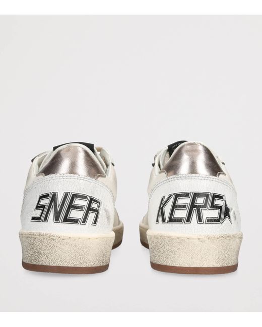 Golden Goose Deluxe Brand White Leather Ball Star Sneakers for men