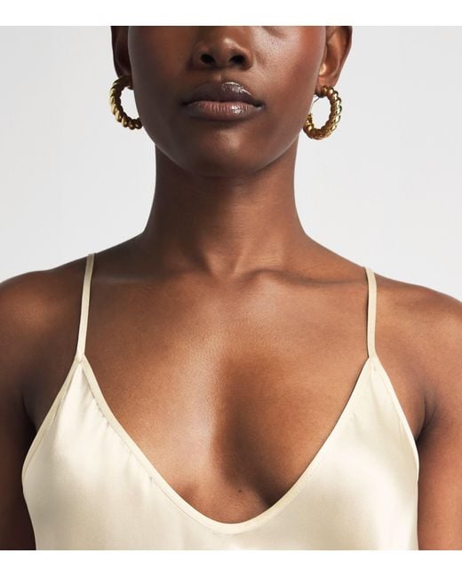 L'Agence White Silk Lexi Camisole