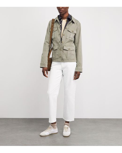 PAIGE White Mason Ankle Straight Jeans