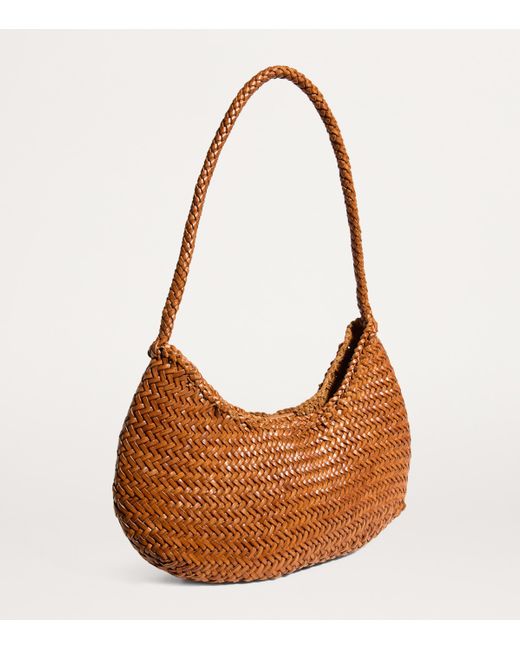 Dragon Diffusion Leather Nova Luna Shoulder Bag in Brown | Lyst