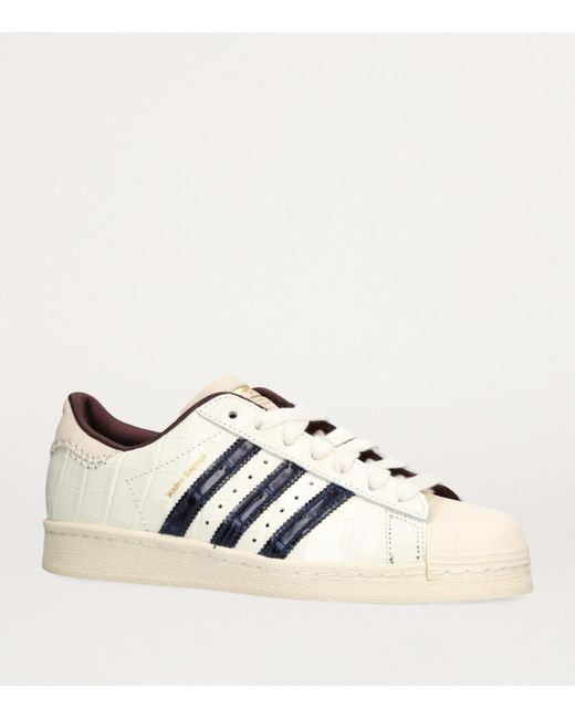 Adidas White X Wales Bonner Leather Superstar Sneakers