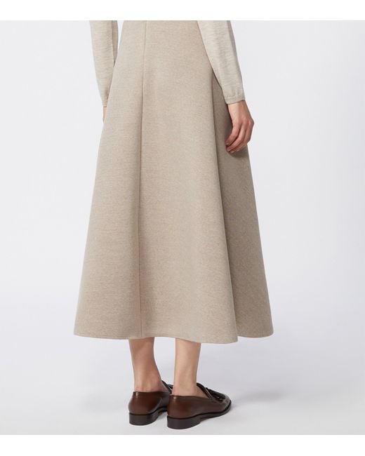 Max Mara Natural Jersey Tech Midi Skirt