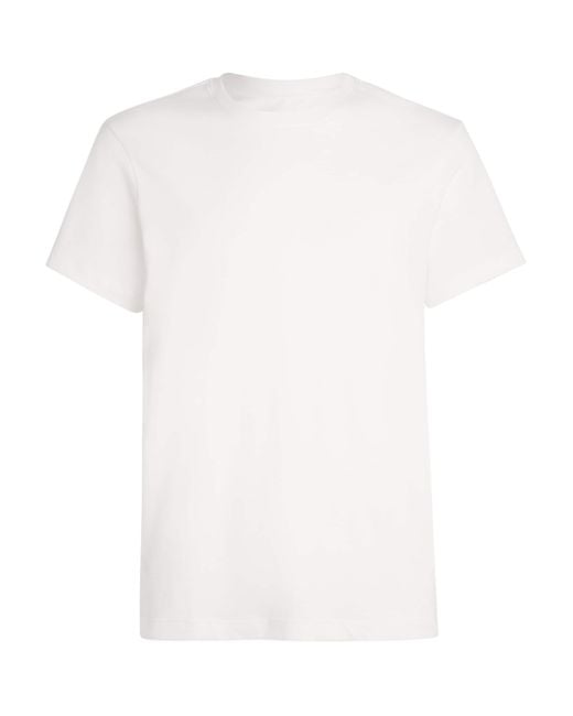 Skims White Cotton T-Shirt for men