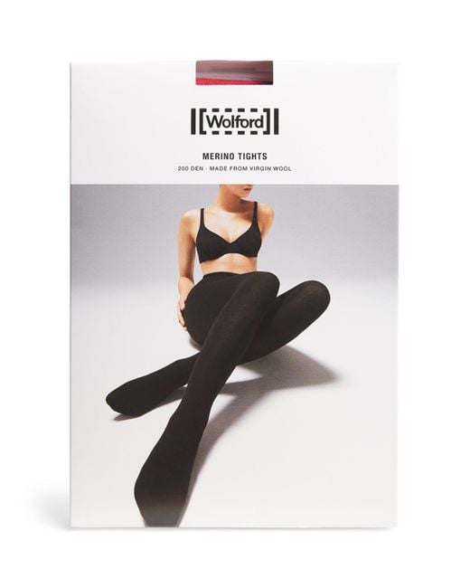 Wolford White Wool-Blend 200 Tights