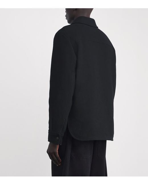 Canada Goose Black Wool-Cashmere-Blend Atkinson Overshirt for men