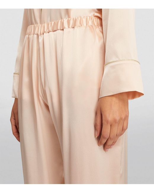 Gilda & Pearl Natural Silk Dressing Room Pyjama Set