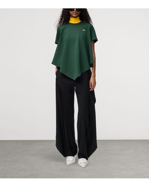 Loewe Green Cape-Detail T-Shirt