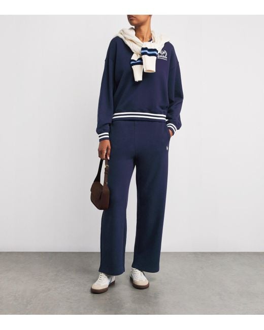 Polo Ralph Lauren Blue X Wimbledon V-Neck Sweatshirt