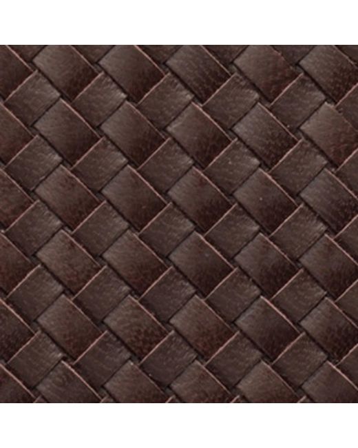 Prada Brown Leather Woven Wallet for men