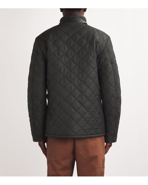 Barbour Black Powell Quilted Jacket for men