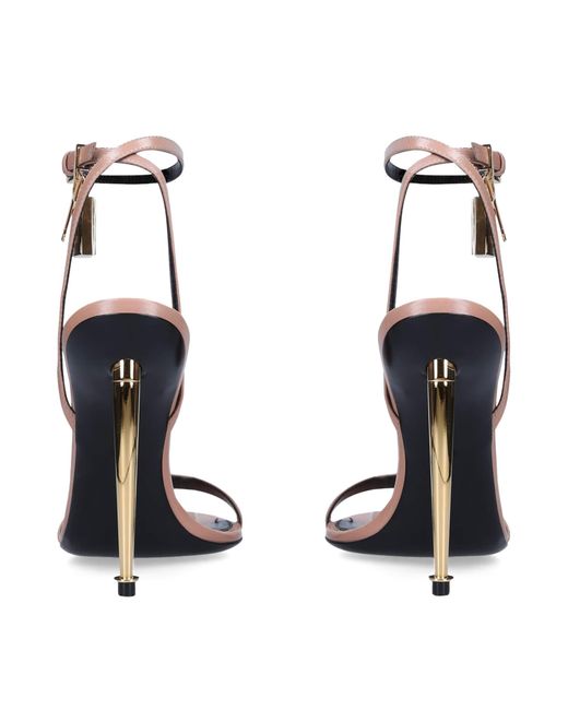 Tom Ford Multicolor Leather Padlock Sandals 105