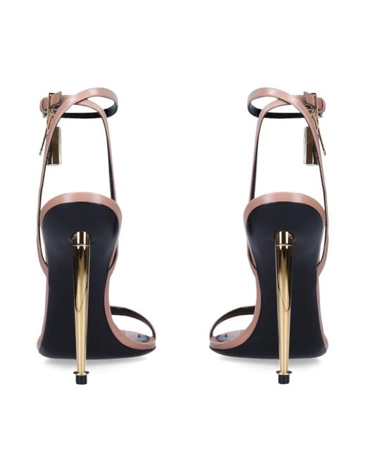 Tom Ford Multicolor Leather Padlock Sandals 105