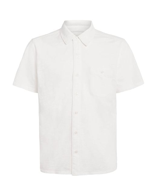PAIGE White Cotton Carillo Polo Shirt for men