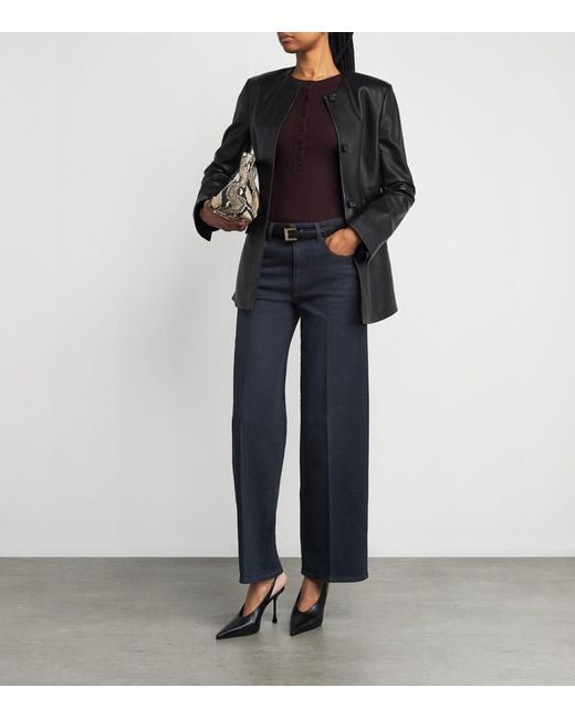 PAIGE Blue Sasha Straight Jeans