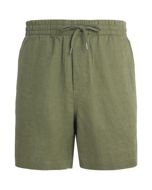 Polo Ralph Lauren Green Linen Prepster Shorts for men