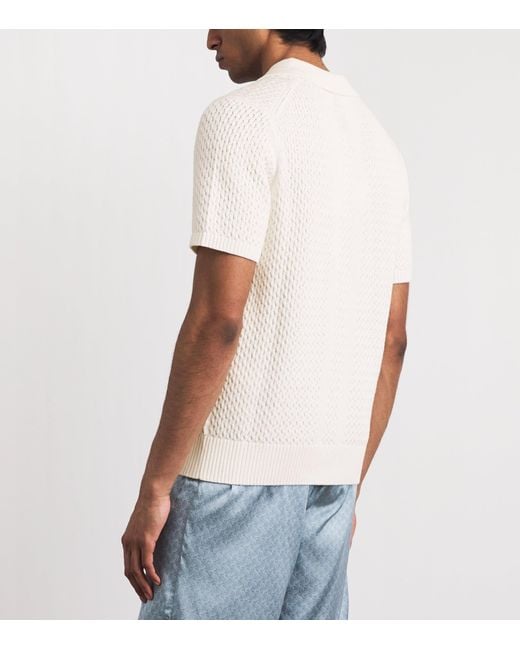 CHE White Cotton Santino Polo Shirt for men