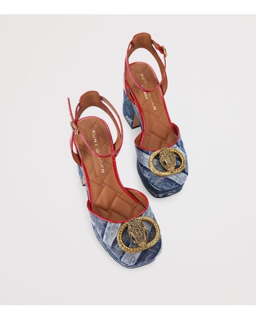 Kurt Geiger Blue Platform Shoes