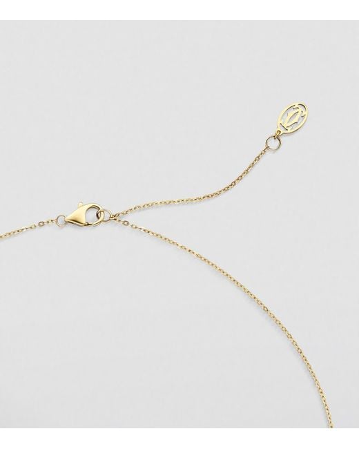 Cartier Metallic Mixed And Diamond Trinity Necklace