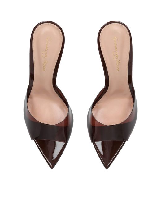 Gianvito Rossi Brown Elle Mules 105