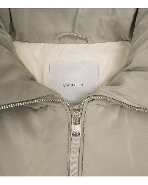 Varley Gray Down Valencia Puffer Jacket