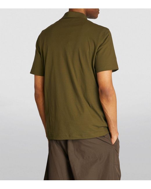 Herno Green Cotton Polo Shirt for men