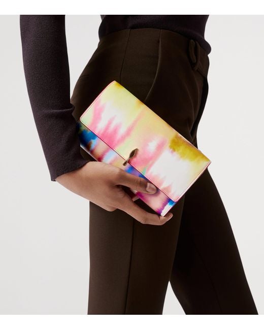 Christian Louboutin Multicolor Bettina Leather Tie-Dye Chain Wallet