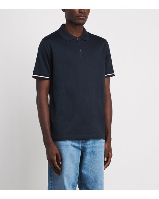 Pal Zileri Blue Cotton Polo Shirt for men