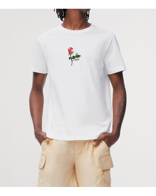 Loewe X Paula's Ibiza Floral Logo T-Shirt in White for Men | Lyst