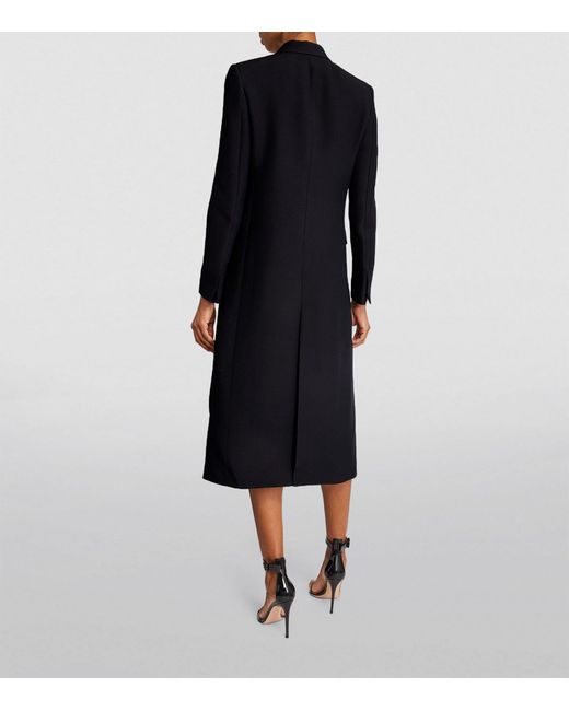 Fabiana Filippi Black Wool-silk Midi Dress