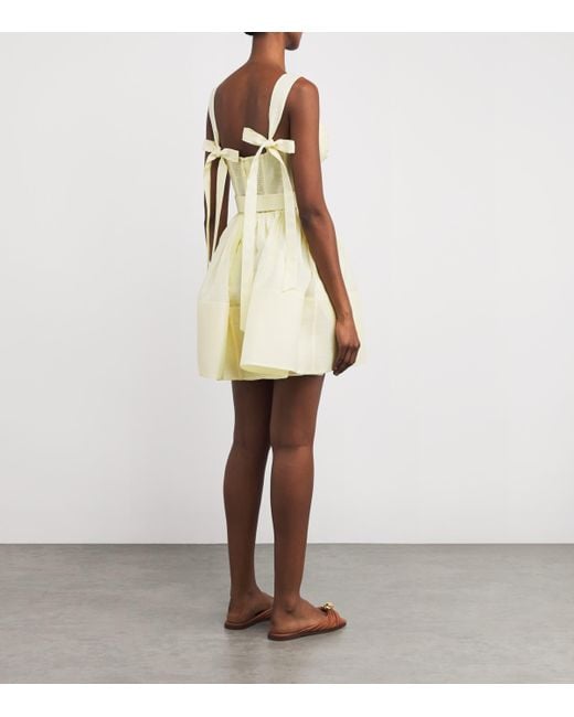 Zimmermann Yellow Corset Mini Dress
