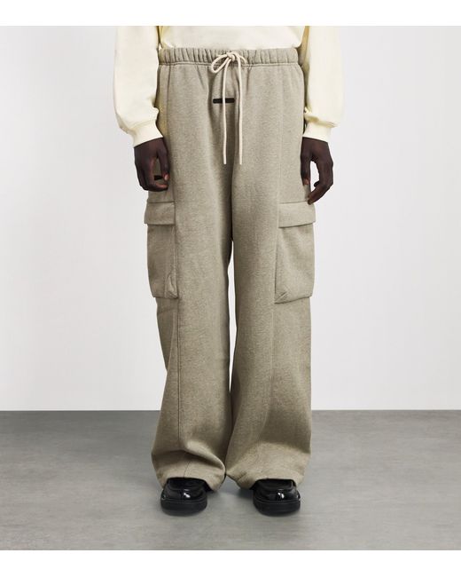 Fear Of God Natural Fleece Cargo Trousers for men