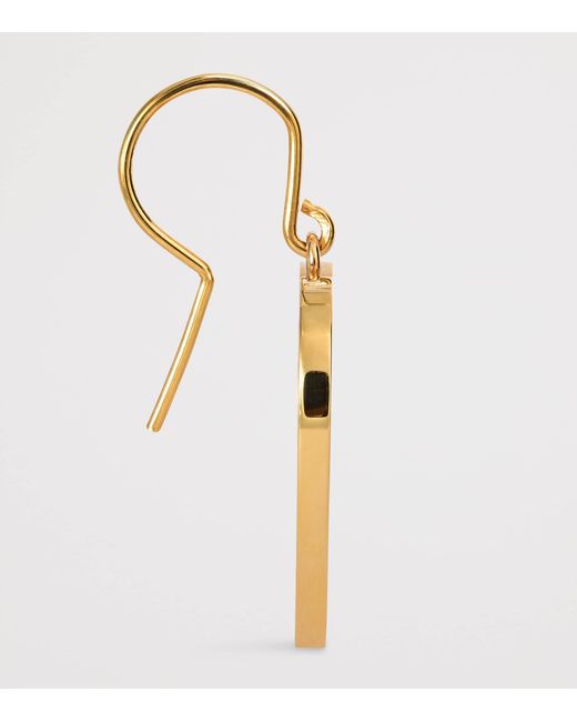 Jennifer Meyer Metallic Large Open Heart Drop Earrings
