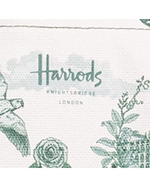 Harrods Metallic Medium Toile Tote Bag