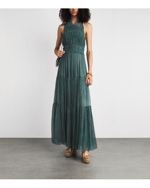 Ulla Johnson Green Silk Freesia Maxi Dress