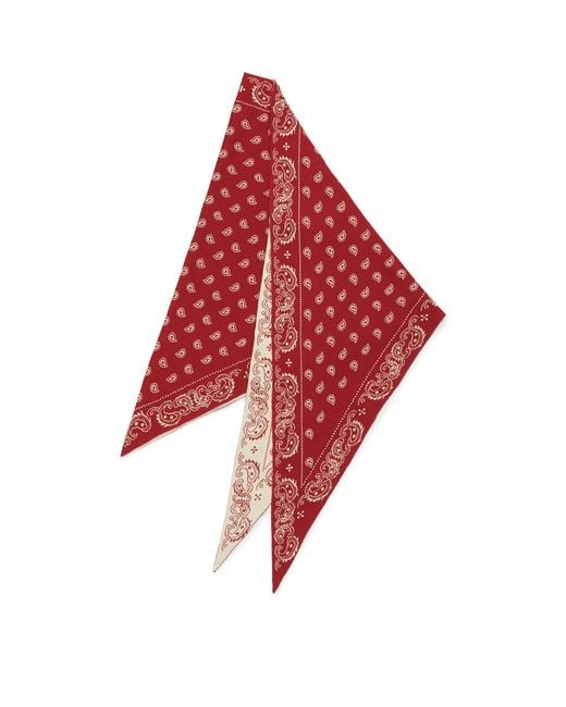 Guest In Residence Red Cotton-Silkthe Wild Rag Scarf