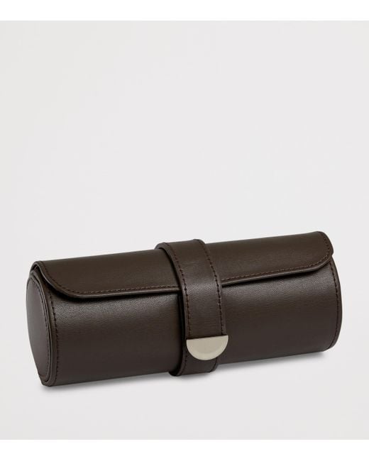 Wolf Brown Vegan Earth Triple Watch Roll
