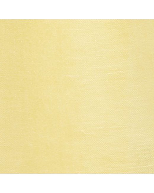 Weekend by Maxmara Yellow Linen Fringe-Trim Scarf