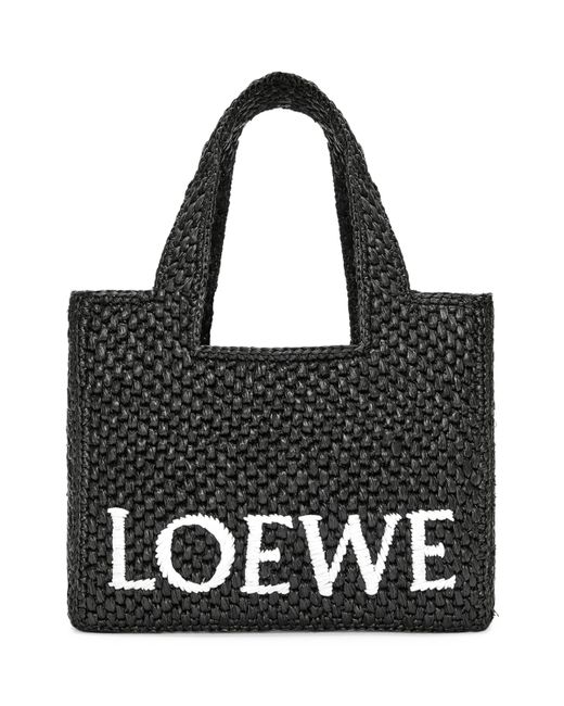 Loewe Black X Paula's Ibiza Small Font Tote Bag