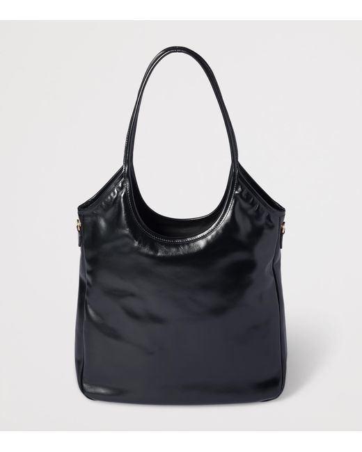 Miu Miu Black Leather Ivy Top-Handle Bag