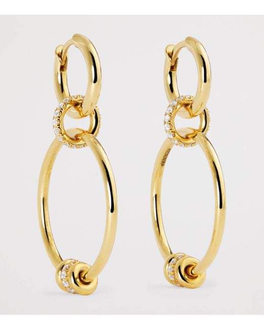 Spinelli Kilcollin Metallic And Diamond Asha Hoop Earrings