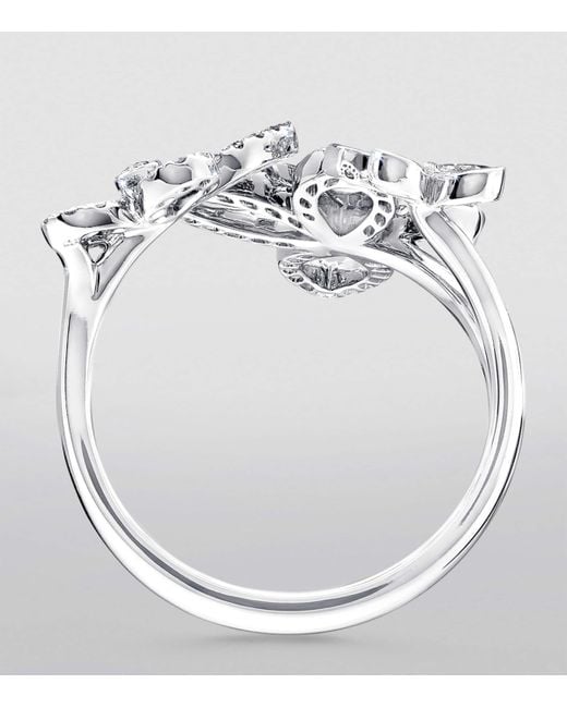 Graff White And Diamond Butterfly Ring