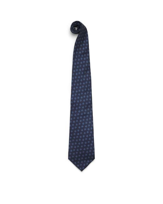 Ralph Lauren Blue Mulberry Printed Silk Tie for men