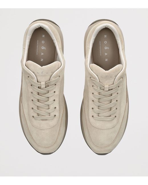 Hogan Natural Suede H719 Allacciato Sneakers for men
