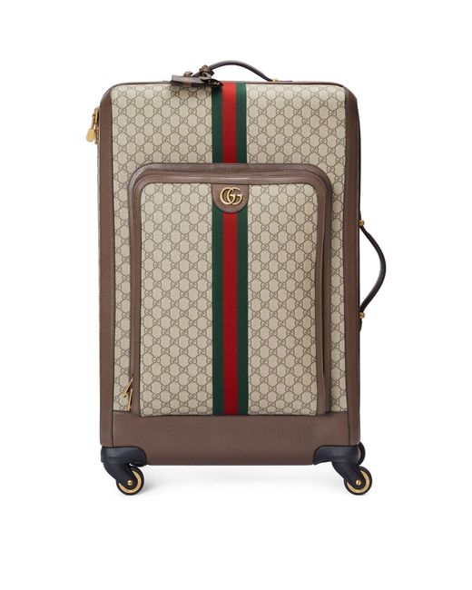 Gucci Brown Savoy Check-in Suitcase (73cm)
