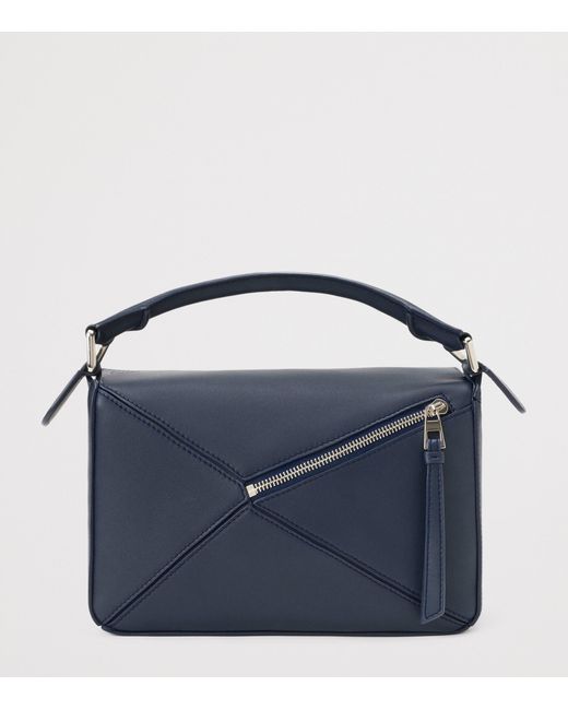 Loewe Blue Small Leather Layers Puzzle Top-Handle Bag