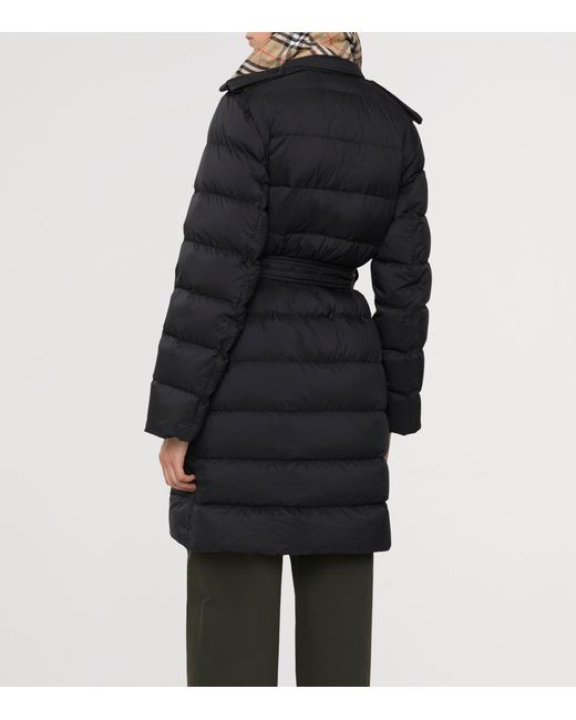 Burberry Black Hooded Puffer Coat