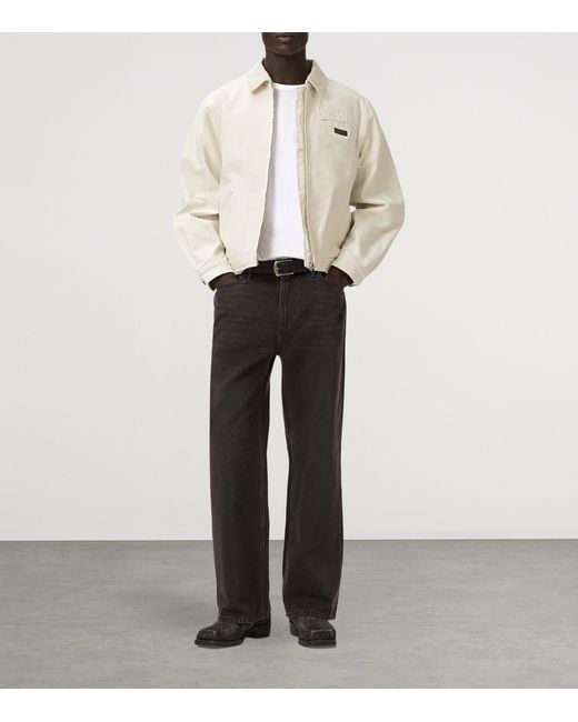 AllSaints White Organic Cotton Korey Jacket for men