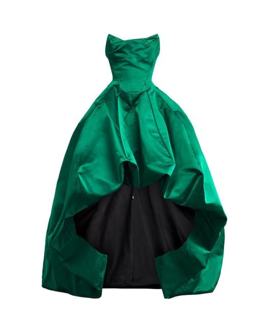 Vivienne Westwood Green Silk Victoria Gown