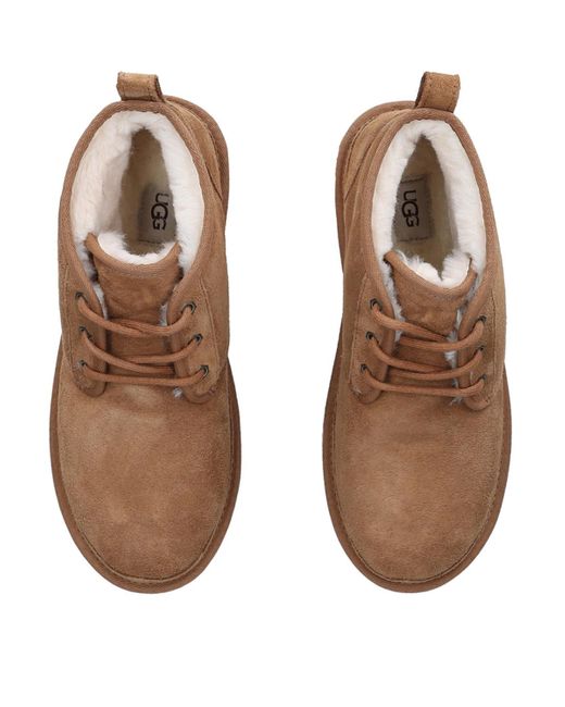 Ugg Brown Suede Neumel Lace-Up Boots for men